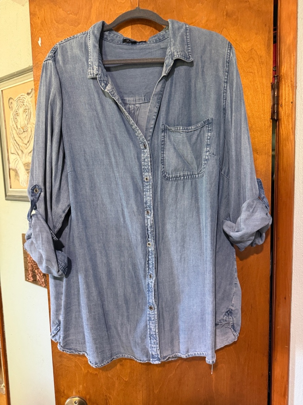 Velvet Heart Light Blue Chambray Shirt